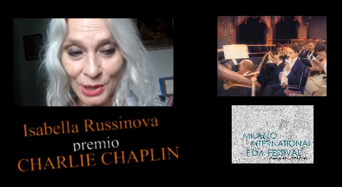 Il premio Charlie Chaplin del Milazzo International Film Festival a Isabella Russinova