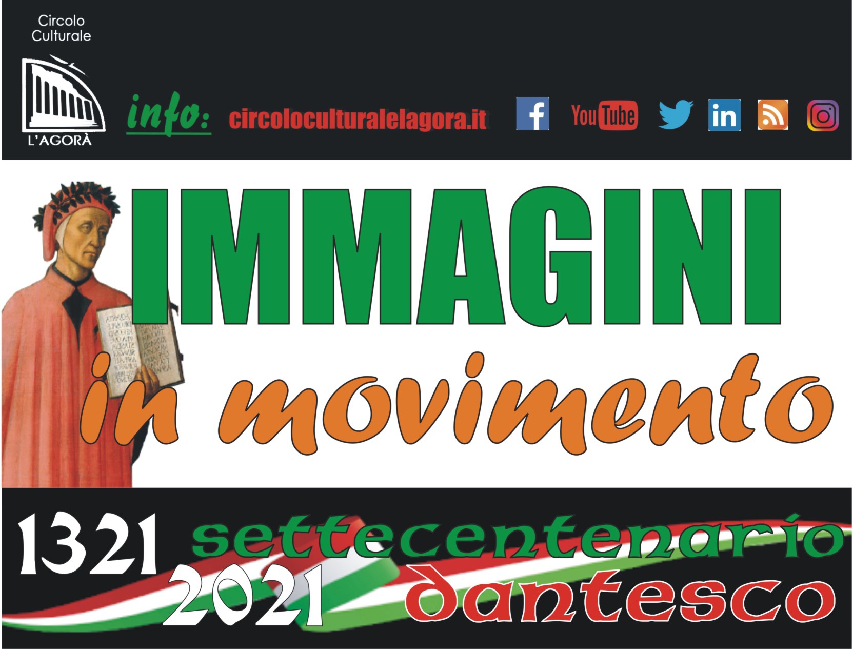 “Dante Alighieri: immagini in movimento” nuova lettura sul settecento dantesco a cura del Circolo Cul