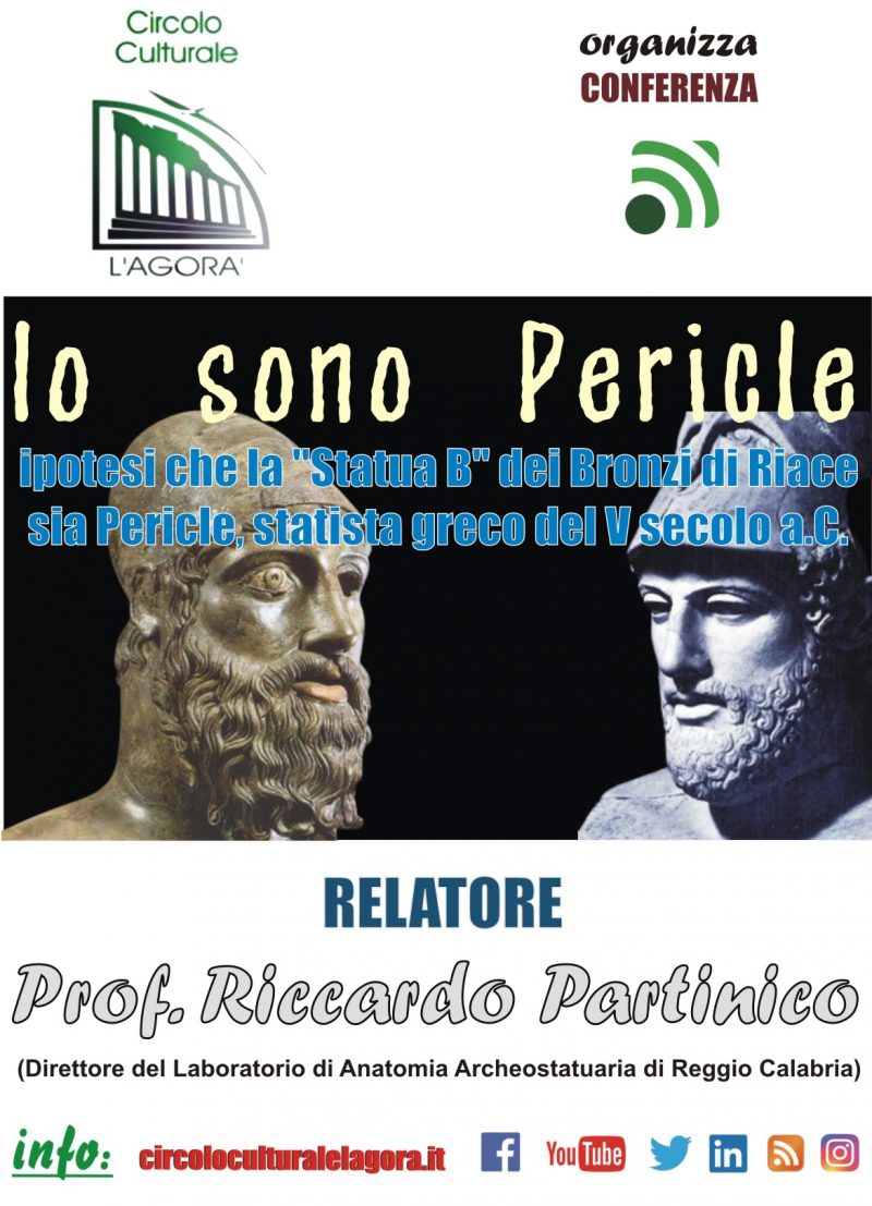 “Io sono Pericle” il tema della nuova conversazione organizzata dal Circolo Culturale “L’Agorà”