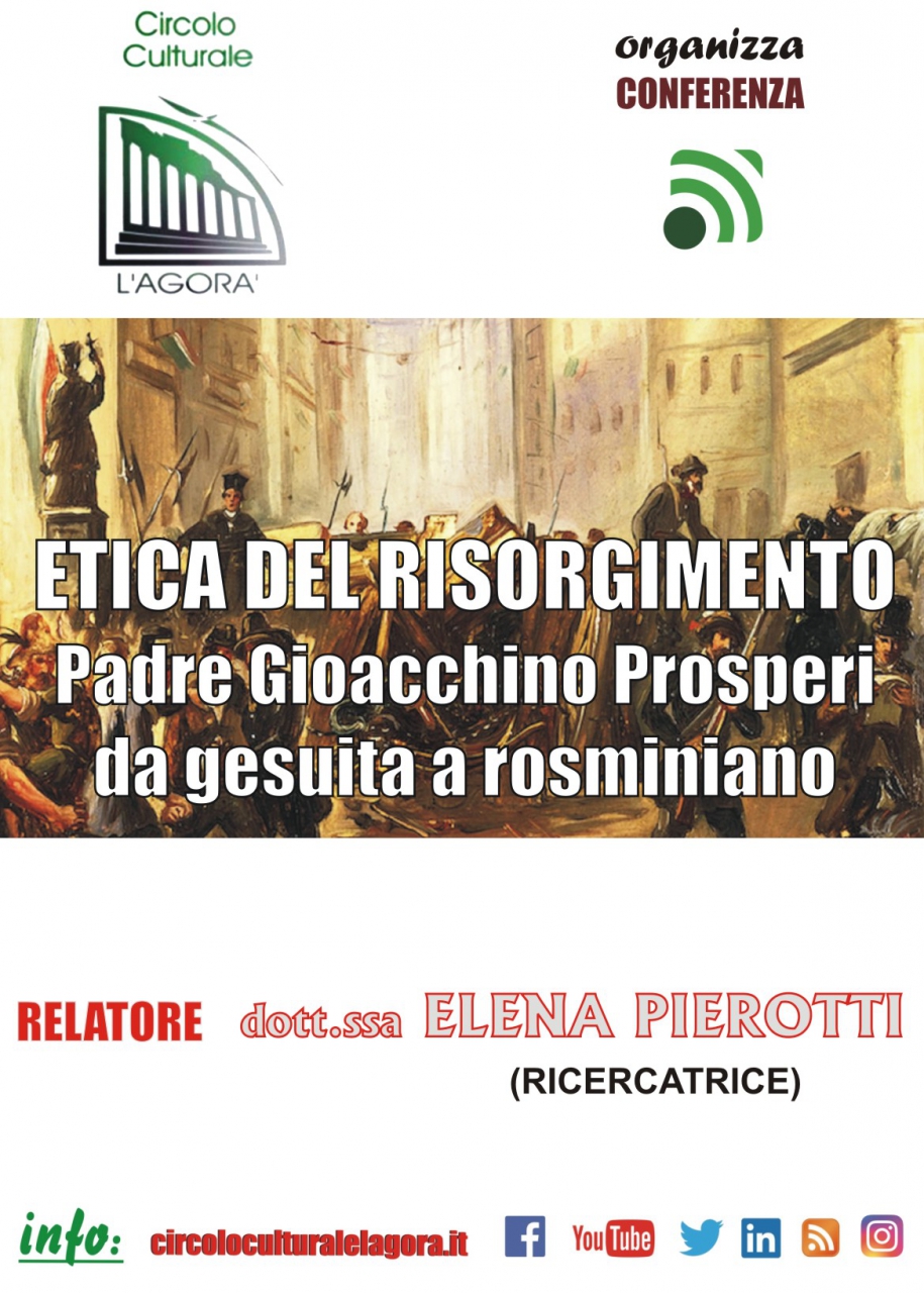 La figura di Gioacchino Prosperi, il nuovo incontro del Circolo Culturale “L’Agorà