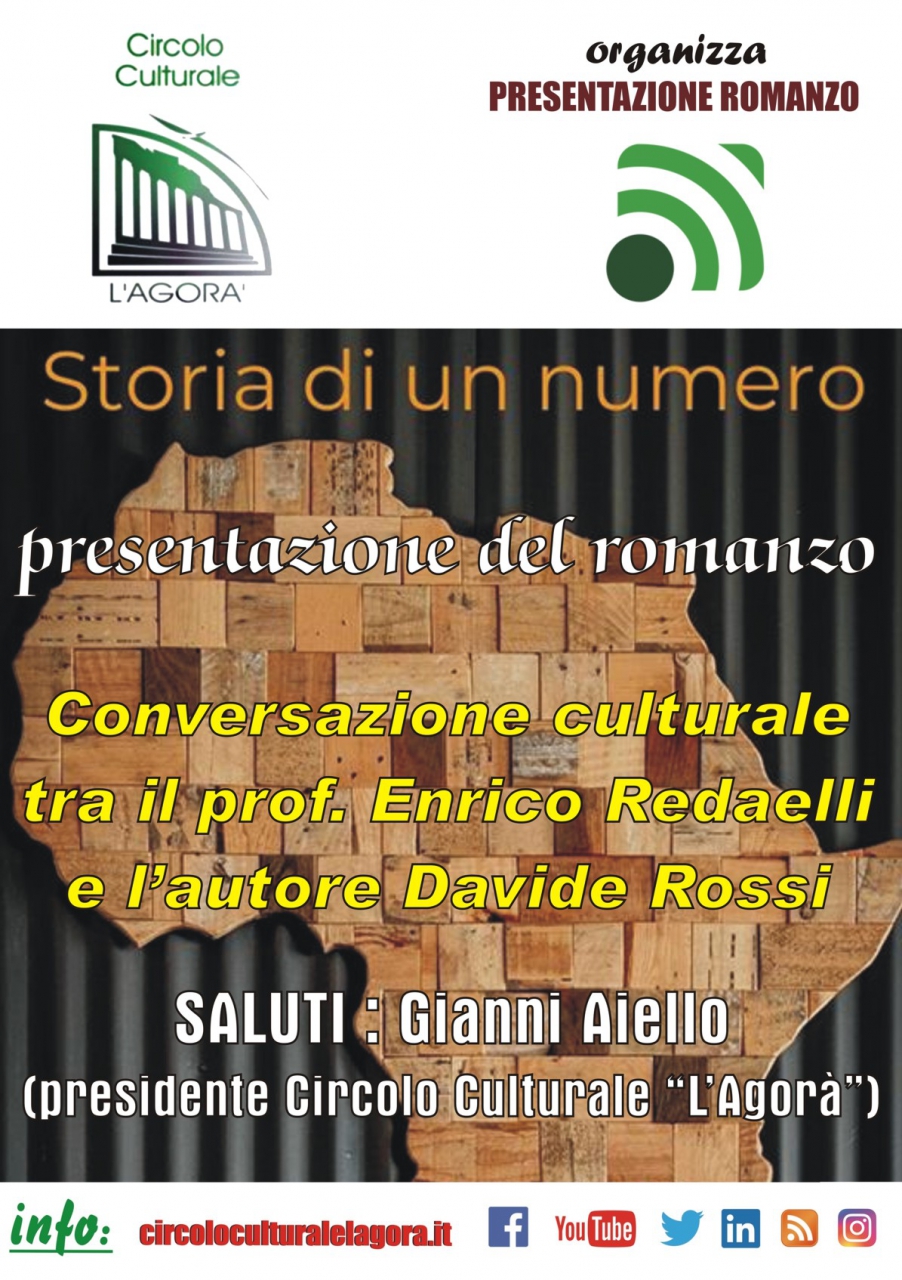 Il Circolo Culturale “L’Agorà presenta  “Storia di un numero” di Davide Rossi