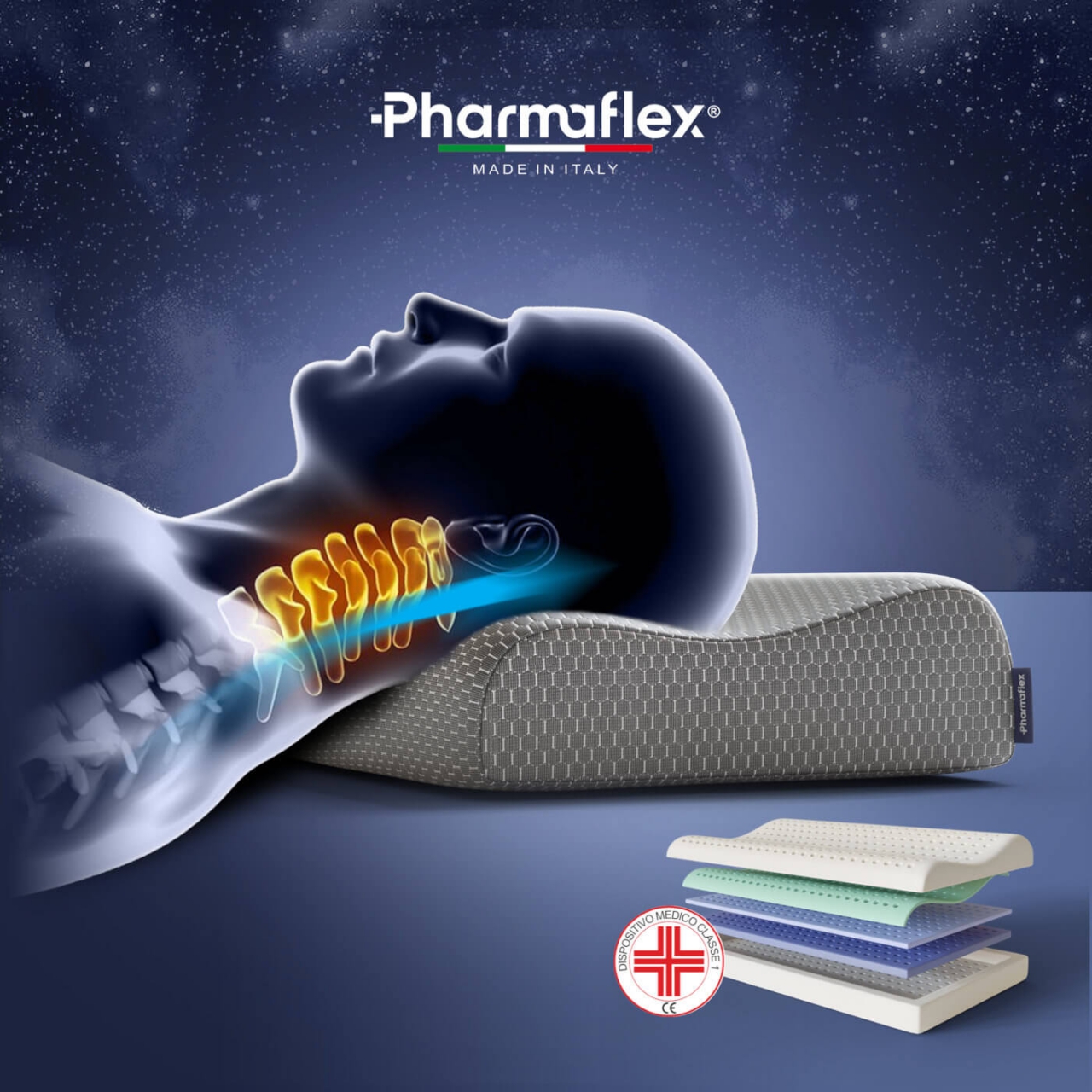 AirCell di Pharmaflex è l’evoluzione del Memory Foam nei cuscini ortopedici e memory