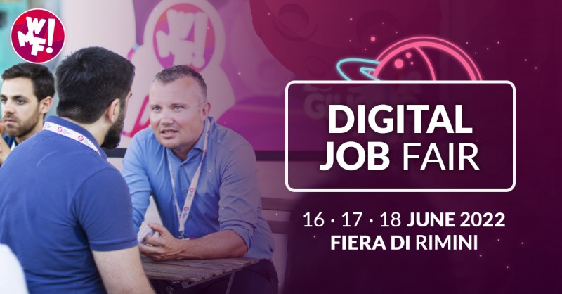  Al WMF la nuova edizione della Digital Job Fair, la fiera sulle professioni digitali a Rimini