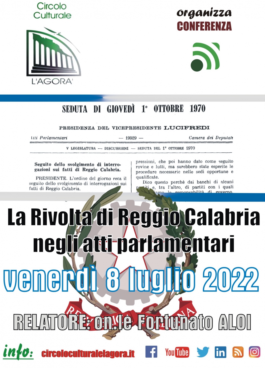 La Rivolta di Reggio Calabria negli atti parlamentari