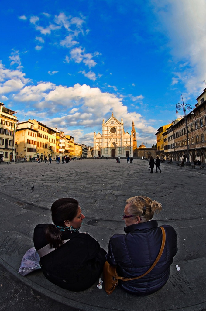 Piazza Santa Croce Firenze.