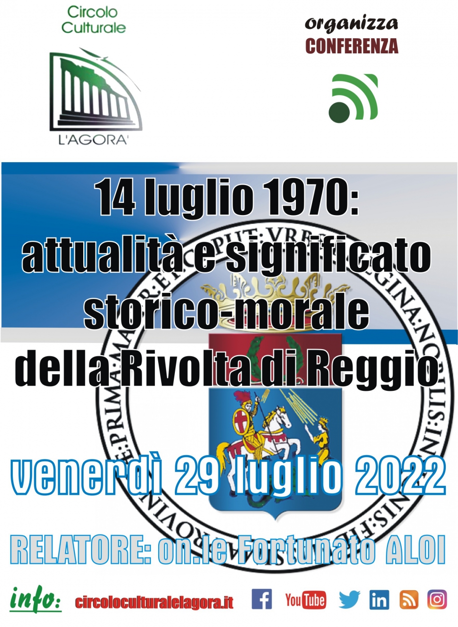 14 luglio 1970: attualità e significato storico-morale della Rivolta di Reggi