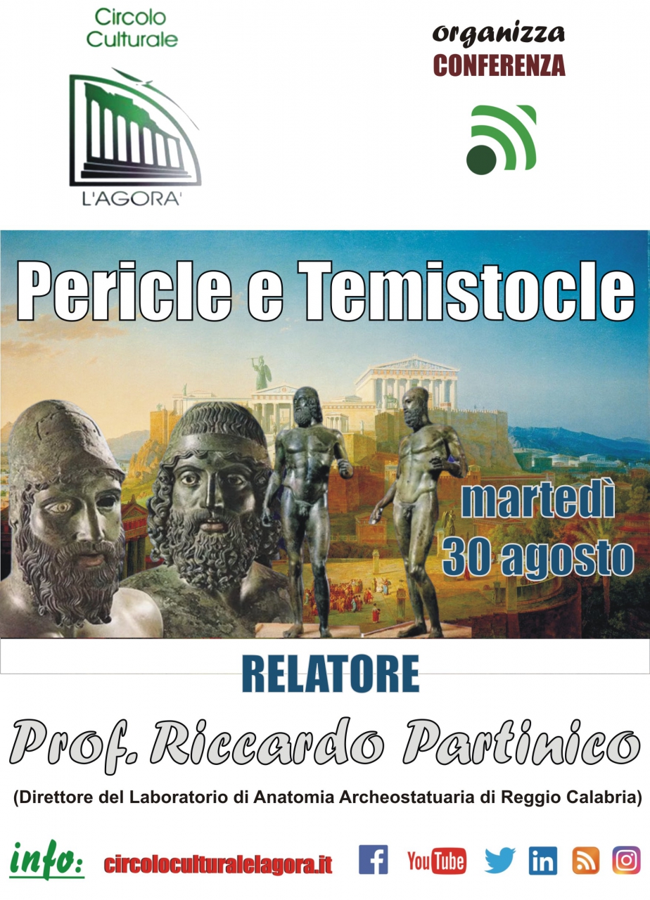 Il Circolo Culturale "L'Agorà" organizza un incontro su “Pericle e Temistocle”.