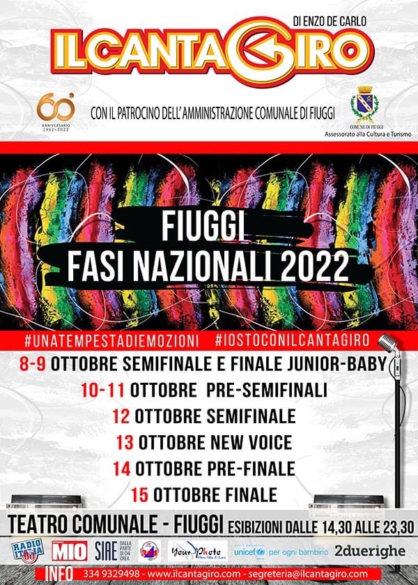 Cantagiro 2022 - 60esima edizione!