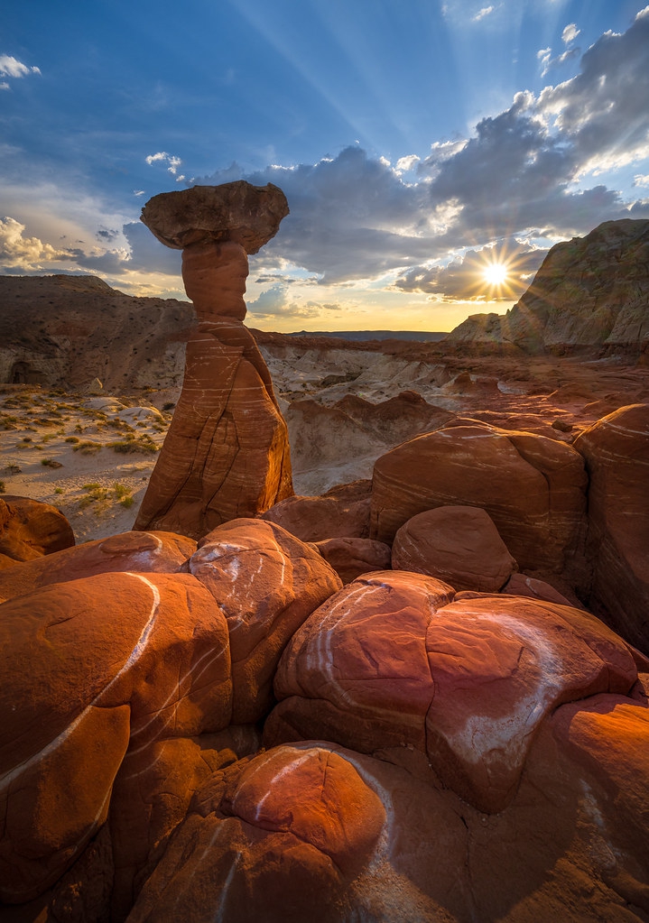 Visita ai Toadstools: curiose rocce a forma di fungo in Utah