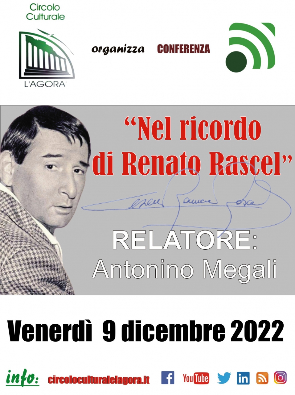 Nuovo incontro su Renato Rascel