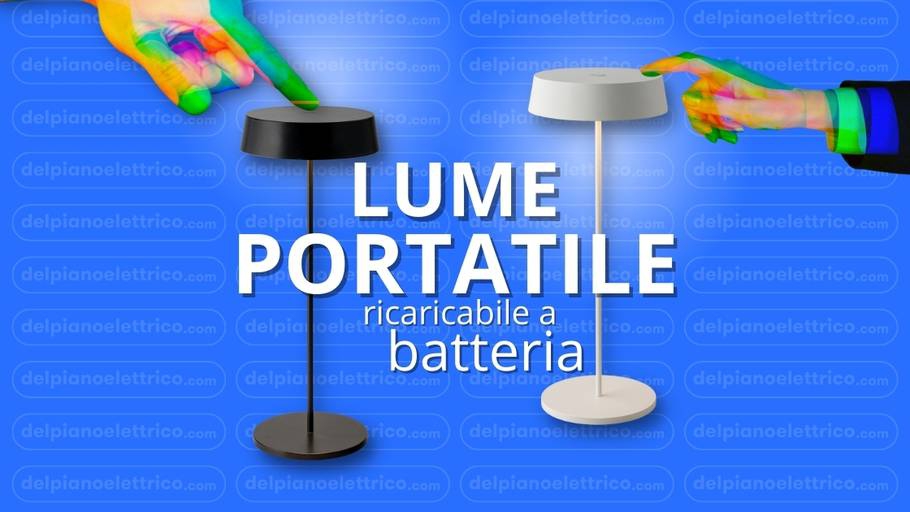 Lume portatile ricaricabile a batteria da tavolo