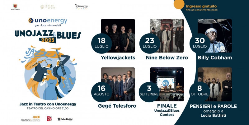 TORNA A SANREMO LA MAGIA DI UNOJAZZ&BLUES