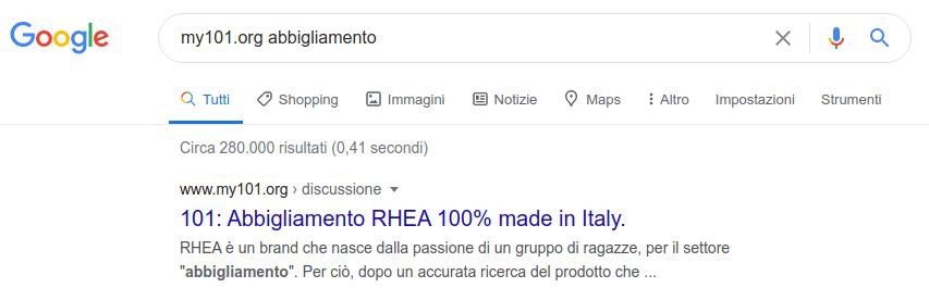 Ricercare i contenuti della piattaforma di 101