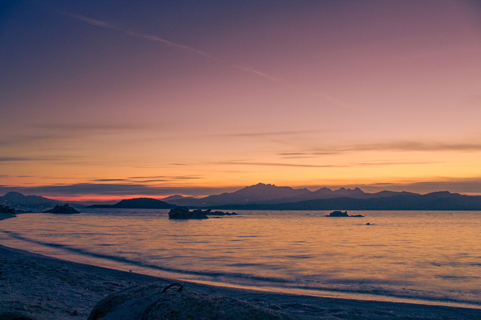 Tramonto della mía terra 