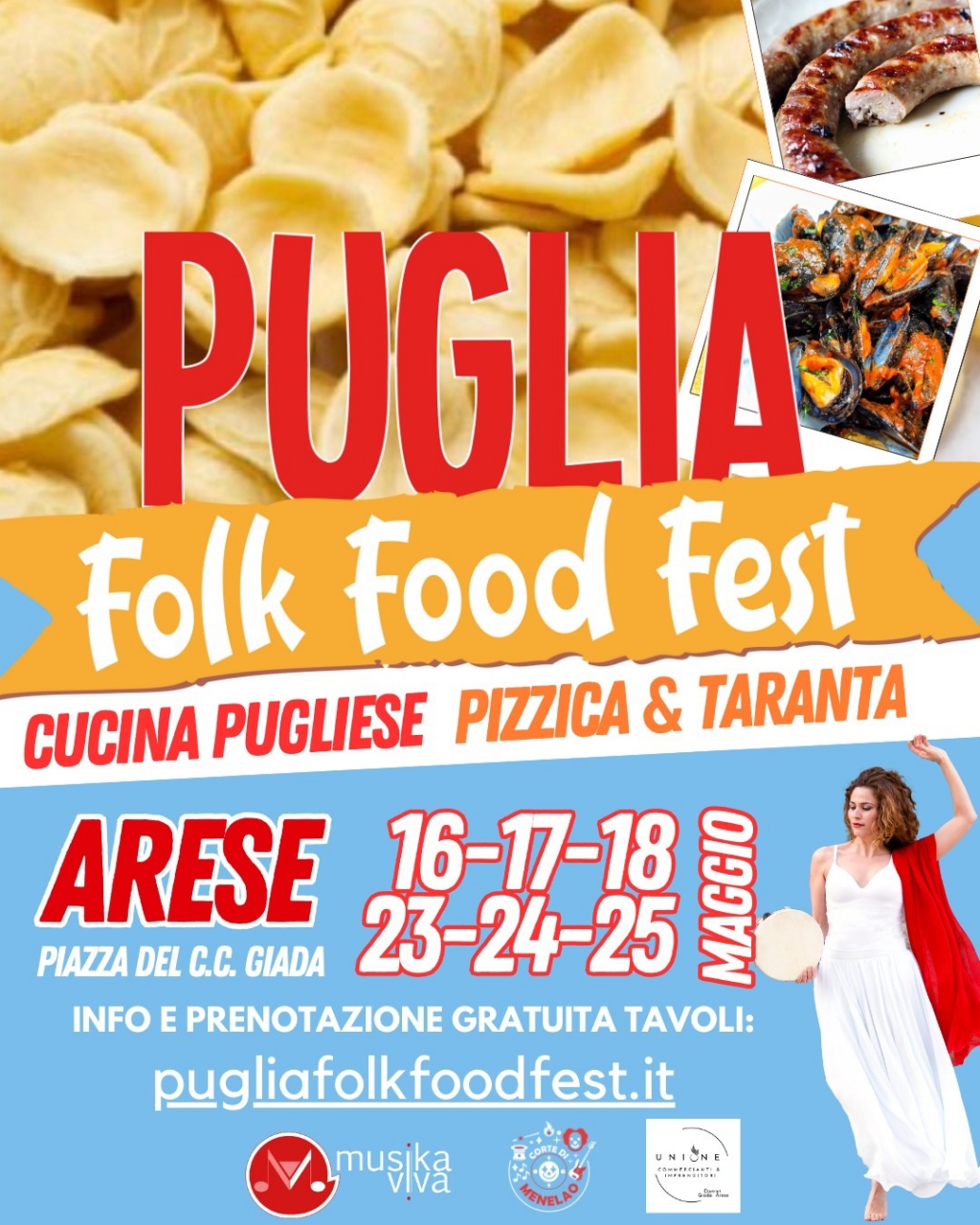 Arriva ad Arese (Milano) il Puglia Folk Food Fest con cibo tipico pugliese