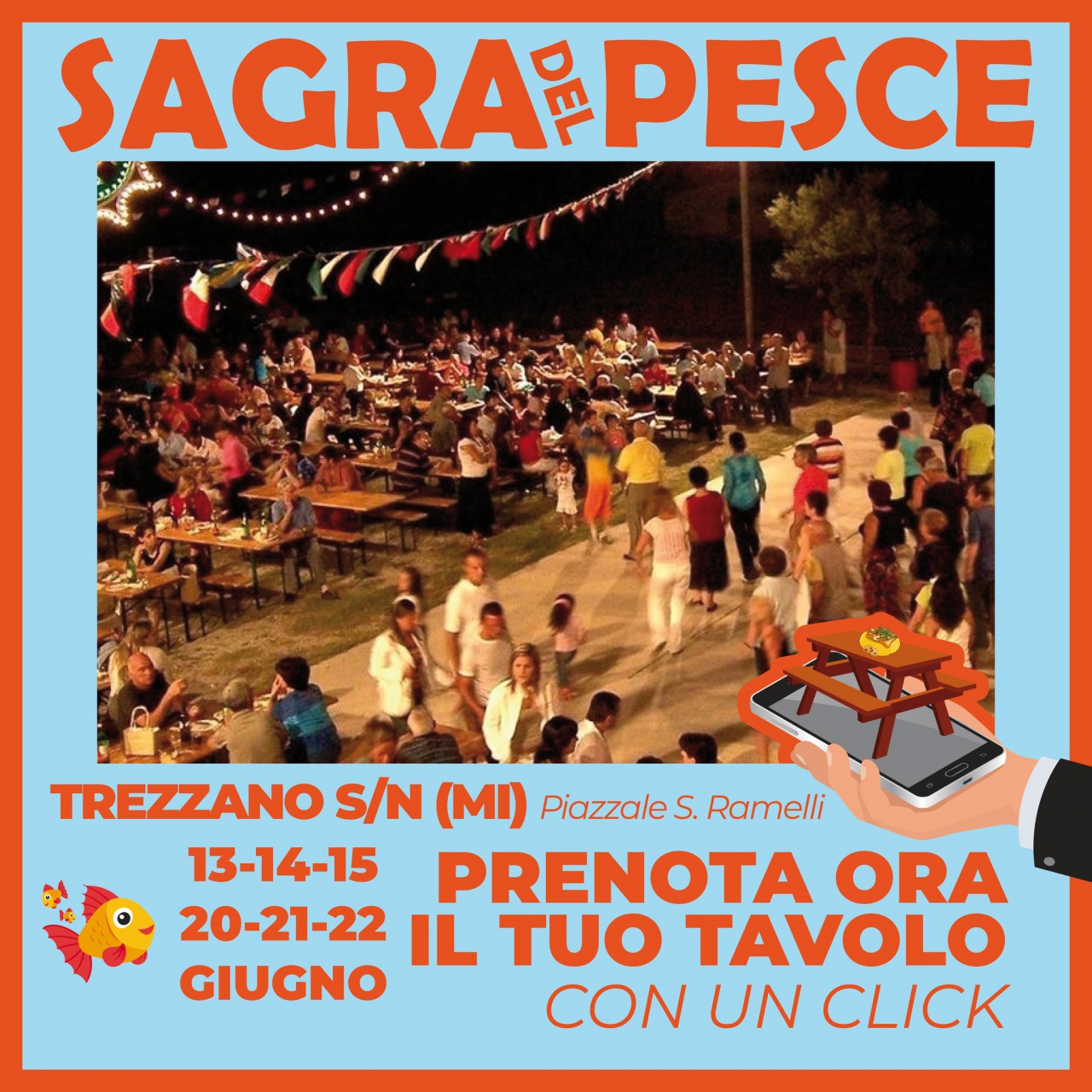 Una grande festa alla Sagra del Pesce di Trezzano sul Naviglio (Milano)